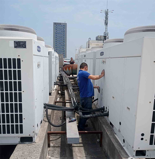 三穗中央空调制热和不制冷系统维修方法